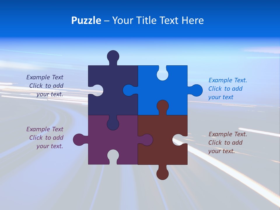 Perspective Commute Traffic PowerPoint Template