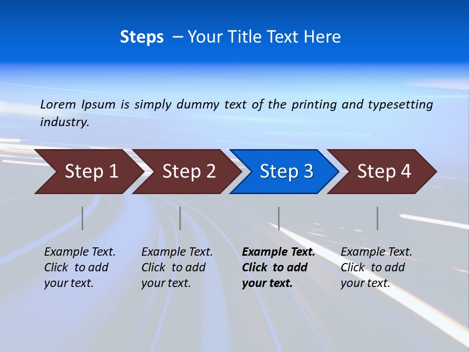 Perspective Commute Traffic PowerPoint Template