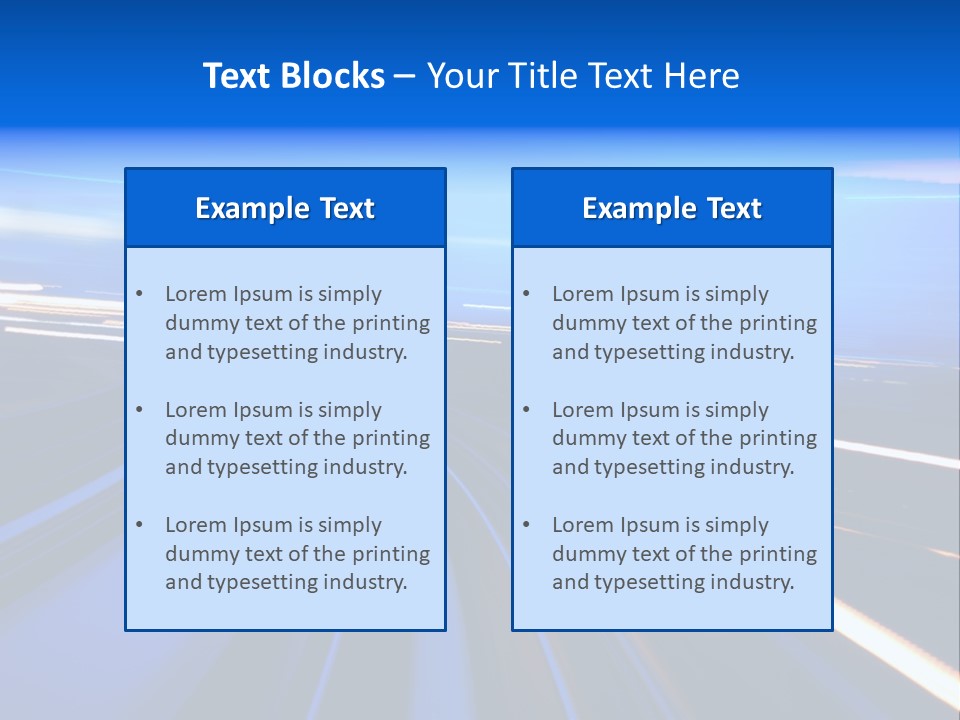 Perspective Commute Traffic PowerPoint Template