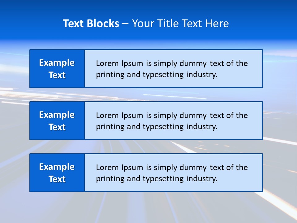 Perspective Commute Traffic PowerPoint Template