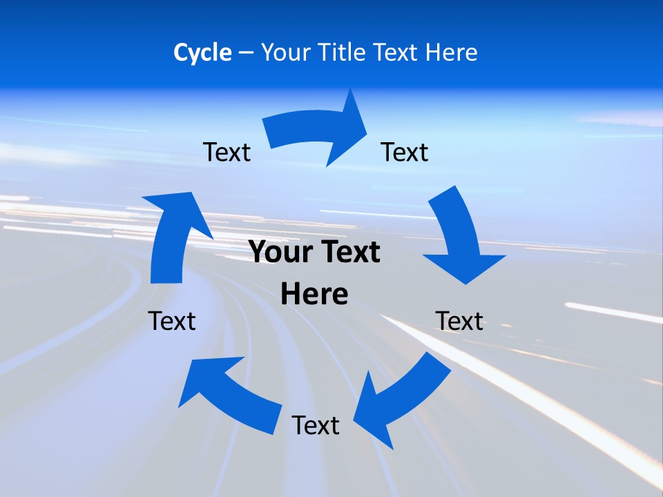 Perspective Commute Traffic PowerPoint Template
