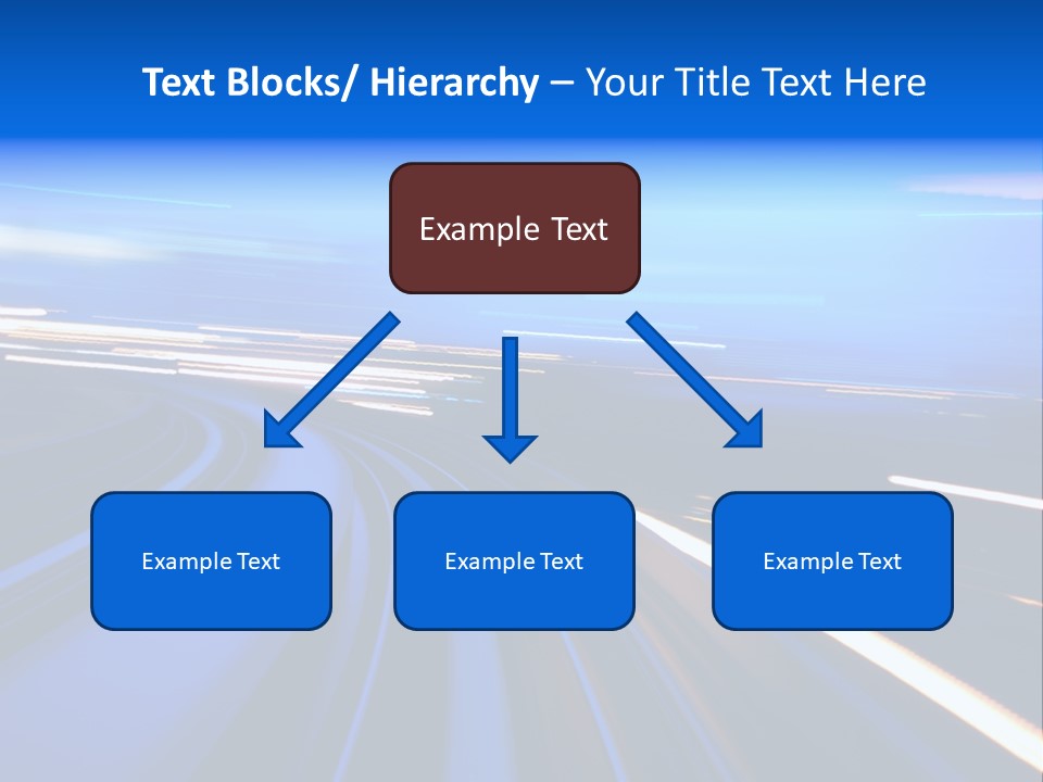 Perspective Commute Traffic PowerPoint Template