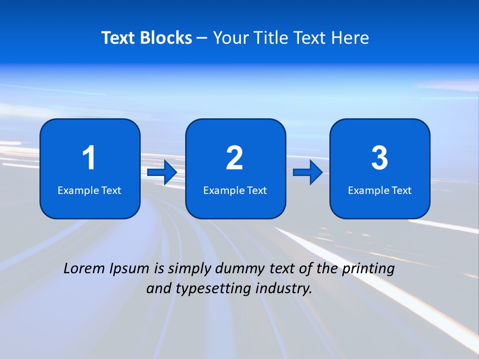 Perspective Commute Traffic PowerPoint Template