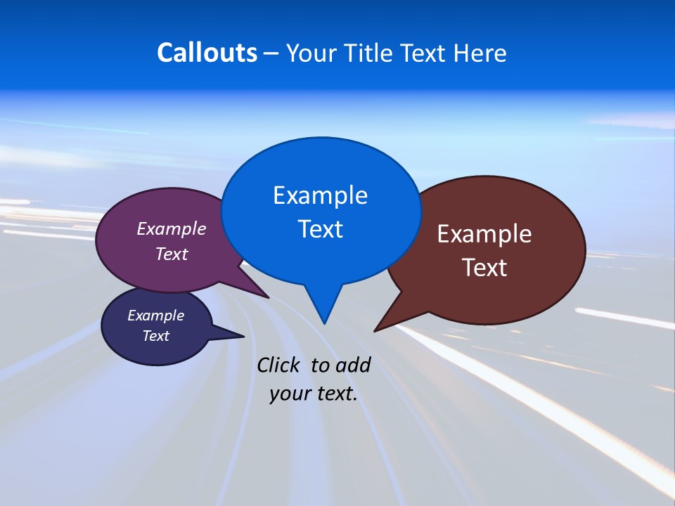 Perspective Commute Traffic PowerPoint Template
