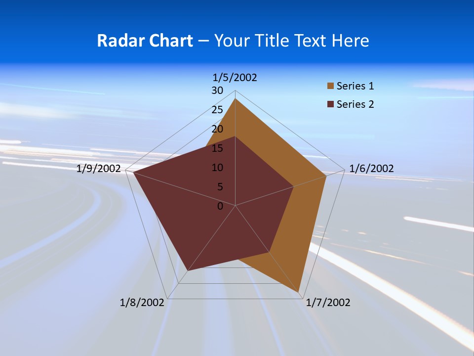 Perspective Commute Traffic PowerPoint Template