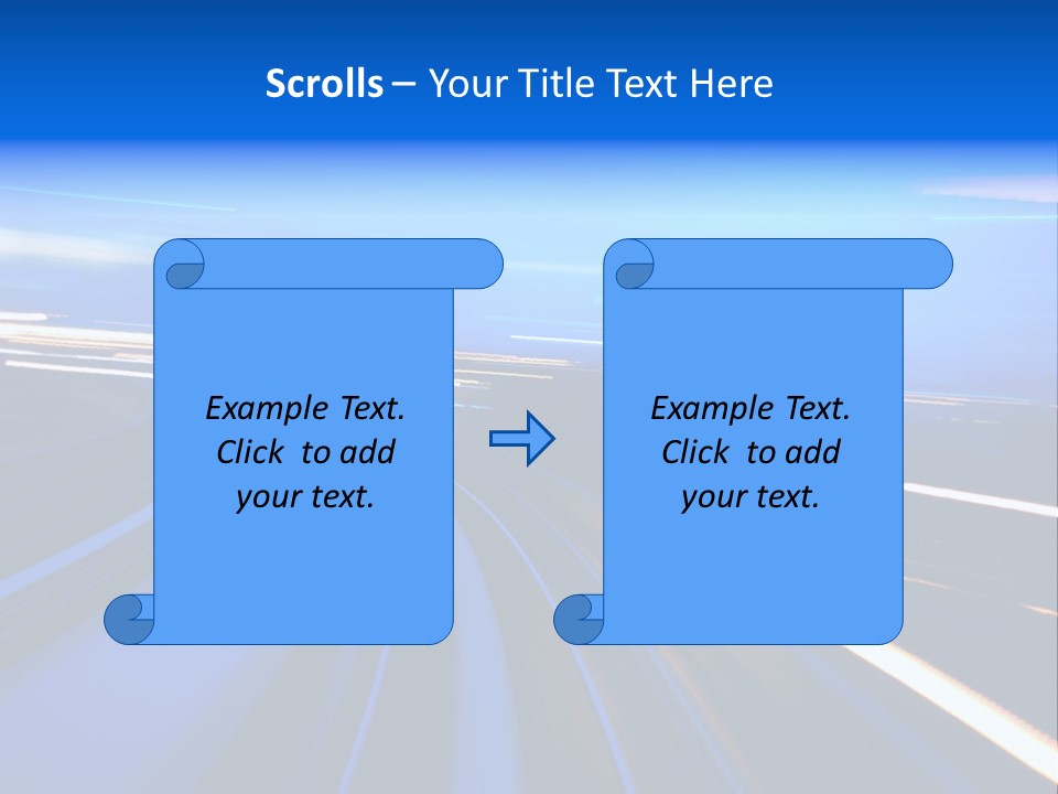 Perspective Commute Traffic PowerPoint Template