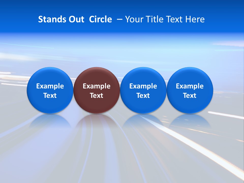 Perspective Commute Traffic PowerPoint Template