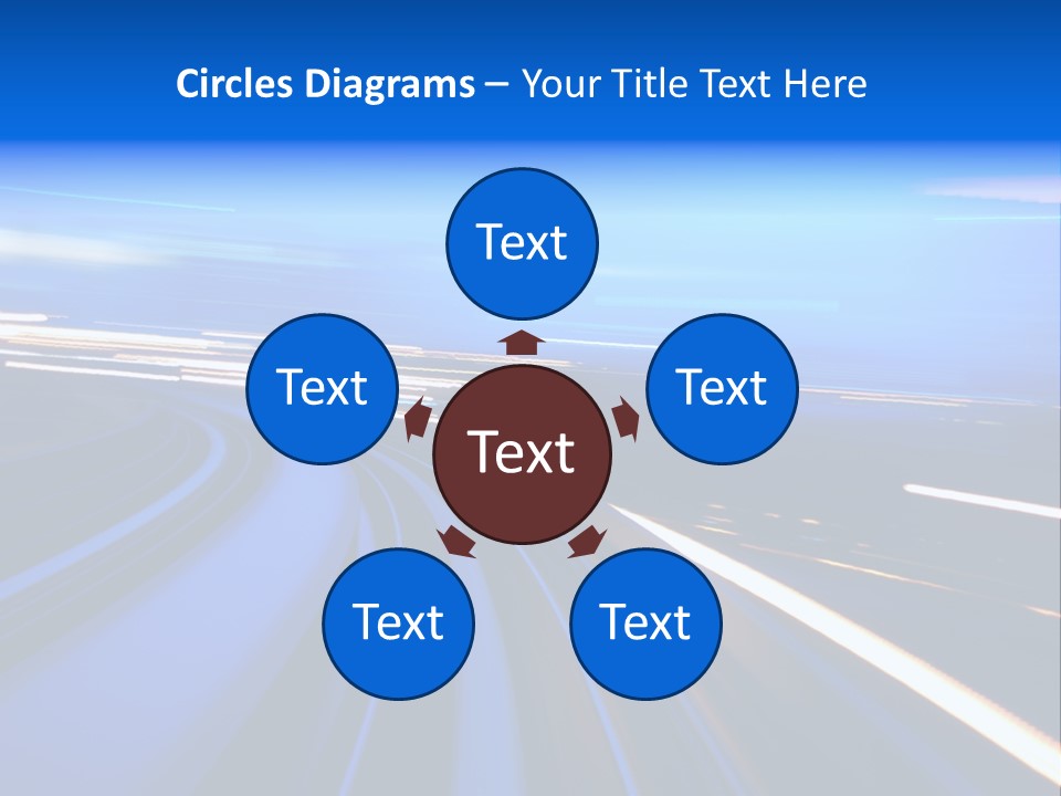 Perspective Commute Traffic PowerPoint Template