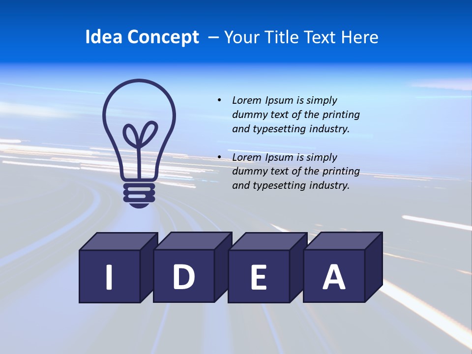 Perspective Commute Traffic PowerPoint Template