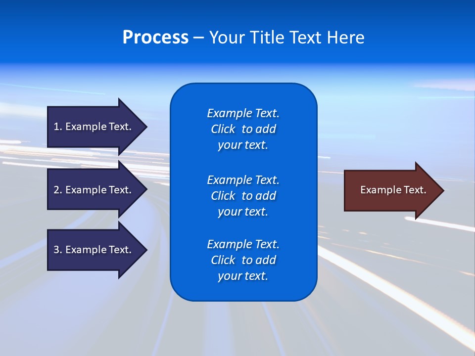 Perspective Commute Traffic PowerPoint Template
