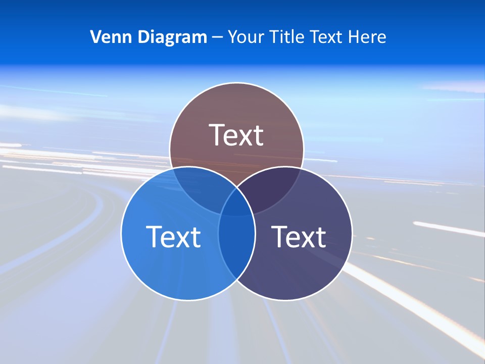 Perspective Commute Traffic PowerPoint Template