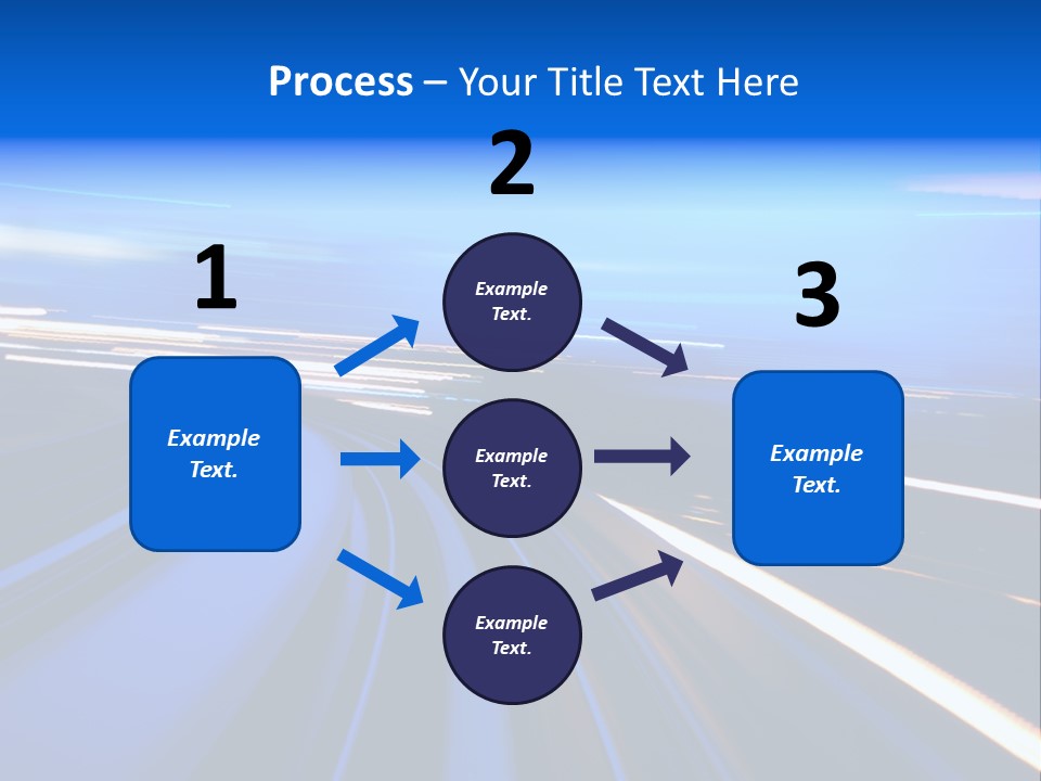 Perspective Commute Traffic PowerPoint Template