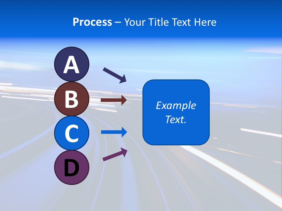 Perspective Commute Traffic PowerPoint Template