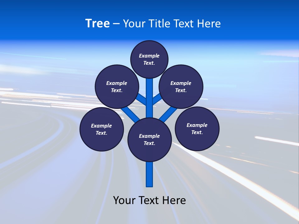 Perspective Commute Traffic PowerPoint Template
