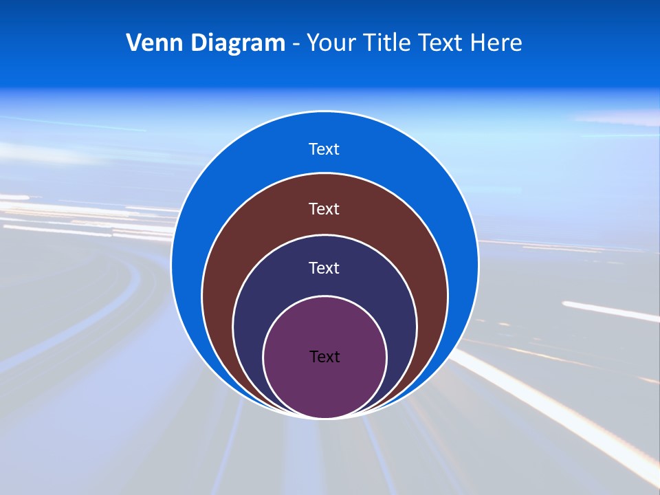 Perspective Commute Traffic PowerPoint Template