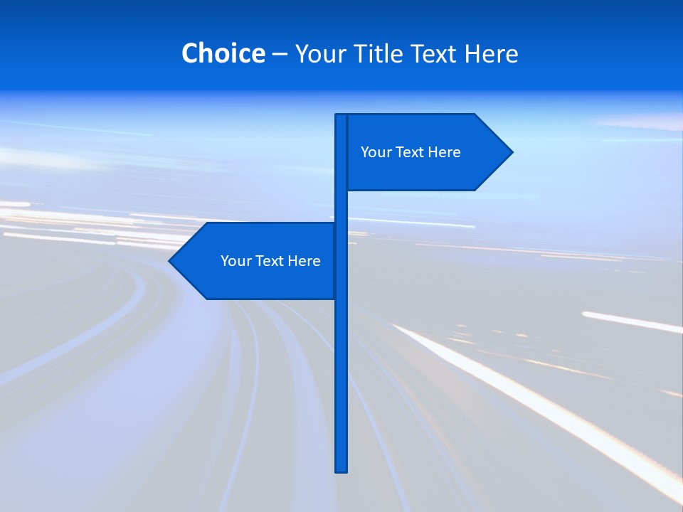 Perspective Commute Traffic PowerPoint Template