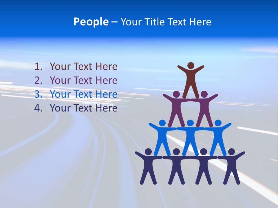 Perspective Commute Traffic PowerPoint Template