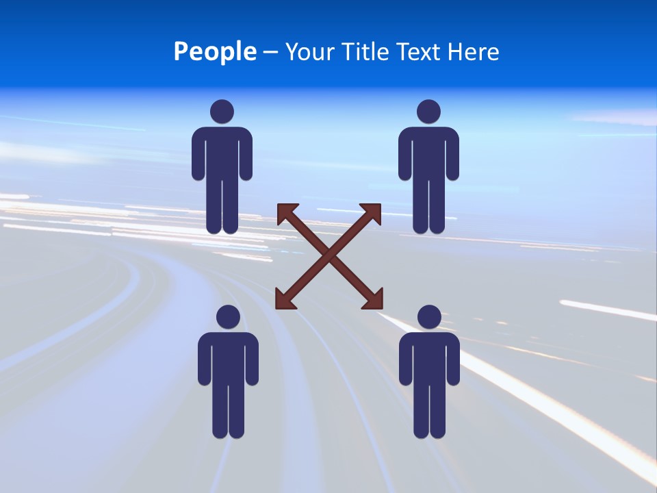 Perspective Commute Traffic PowerPoint Template