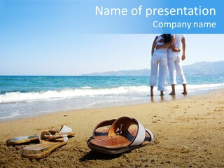 Husband Saint Wave PowerPoint Template