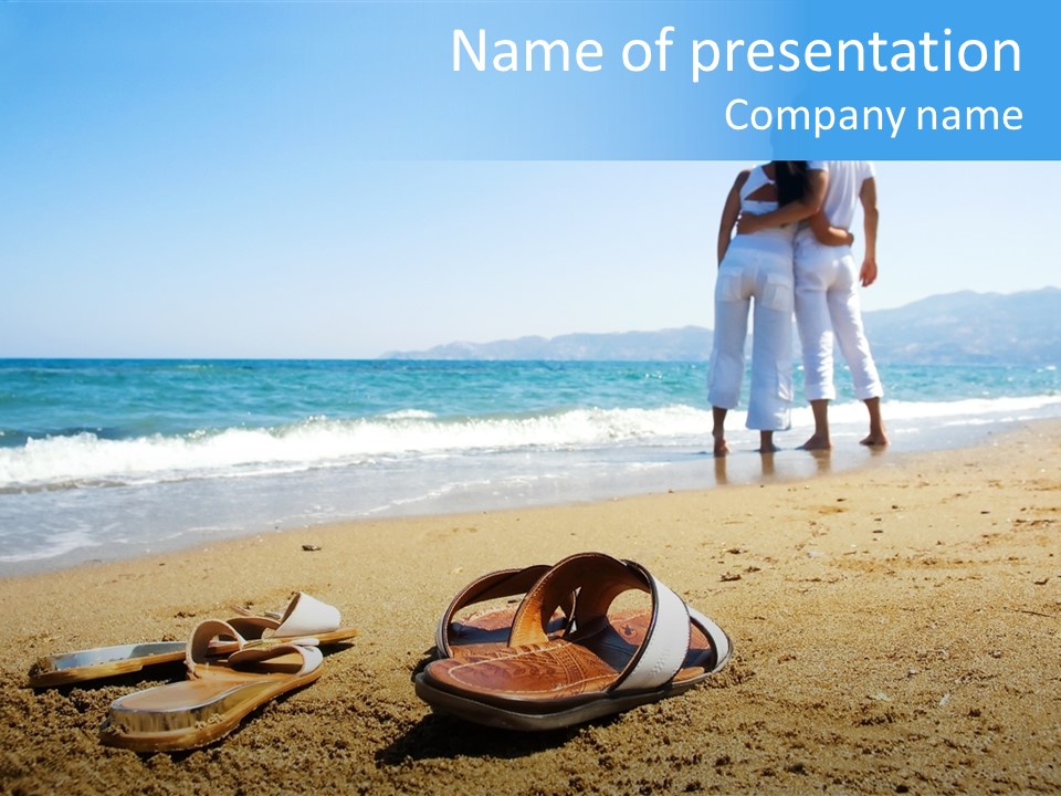 Husband Saint Wave PowerPoint Template