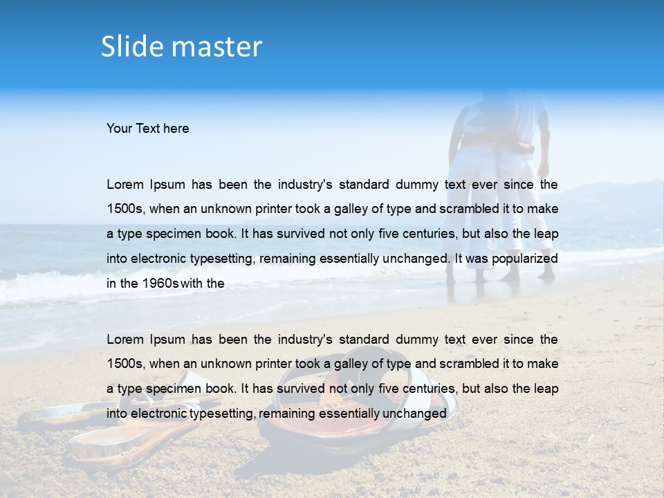 Husband Saint Wave PowerPoint Template