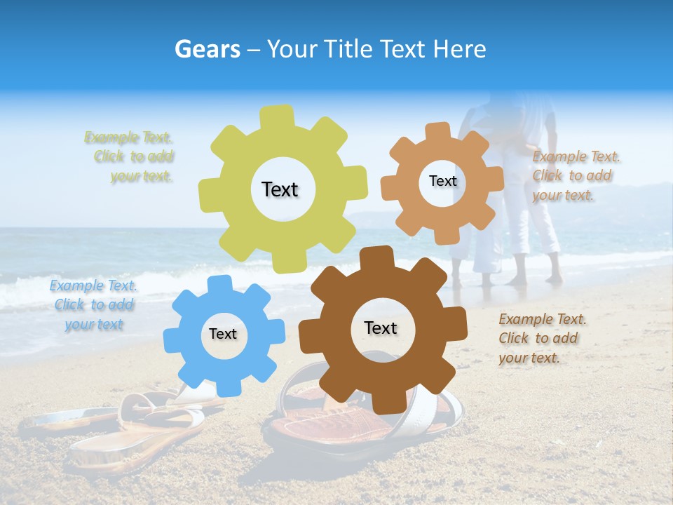 Husband Saint Wave PowerPoint Template