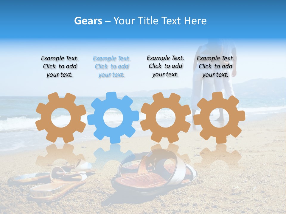 Husband Saint Wave PowerPoint Template