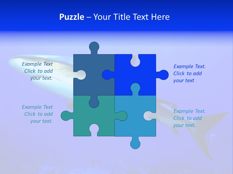 Grey Underwater Gray PowerPoint Template