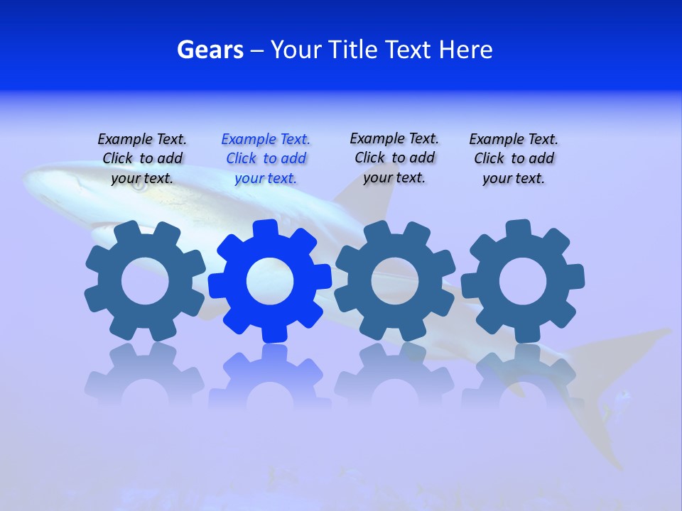 Grey Underwater Gray PowerPoint Template