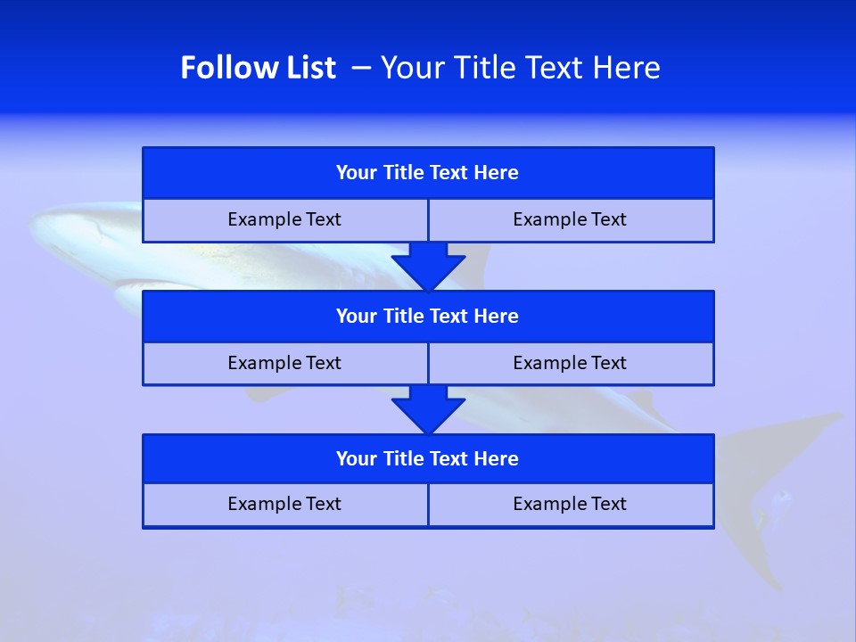 Grey Underwater Gray PowerPoint Template