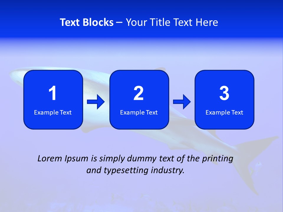 Grey Underwater Gray PowerPoint Template