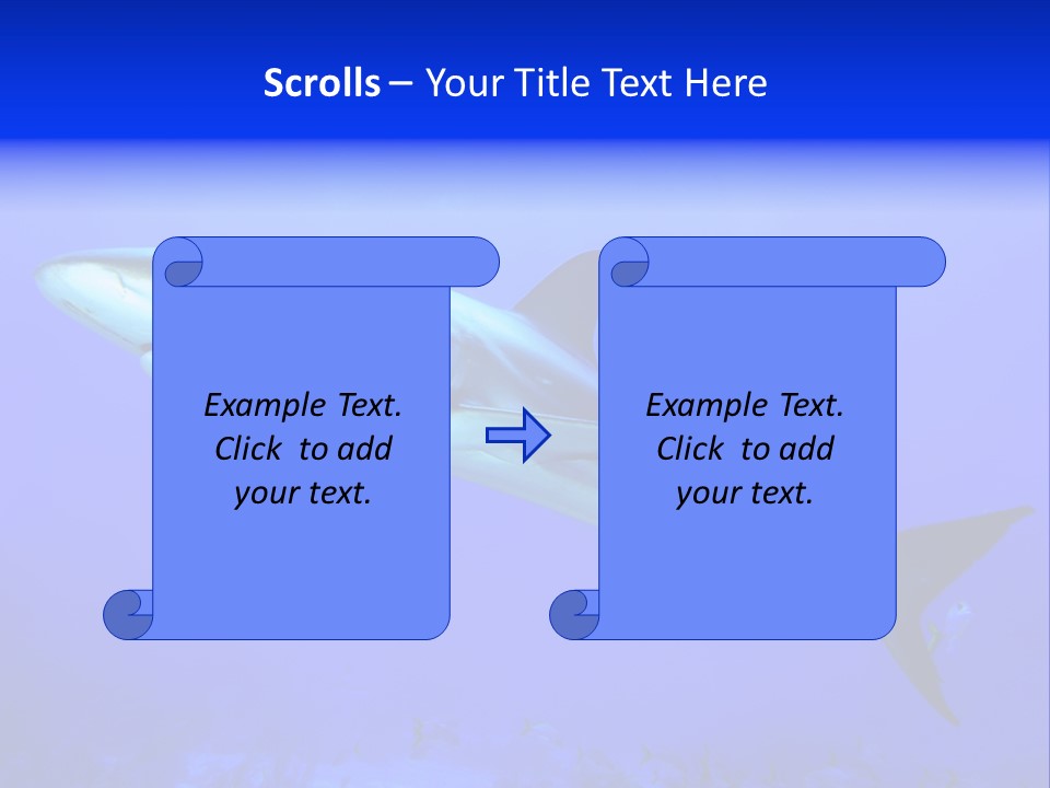 Grey Underwater Gray PowerPoint Template