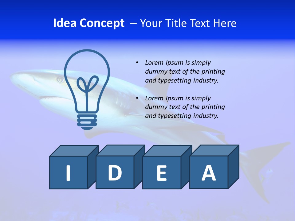 Grey Underwater Gray PowerPoint Template