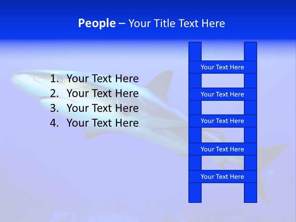 Grey Underwater Gray PowerPoint Template