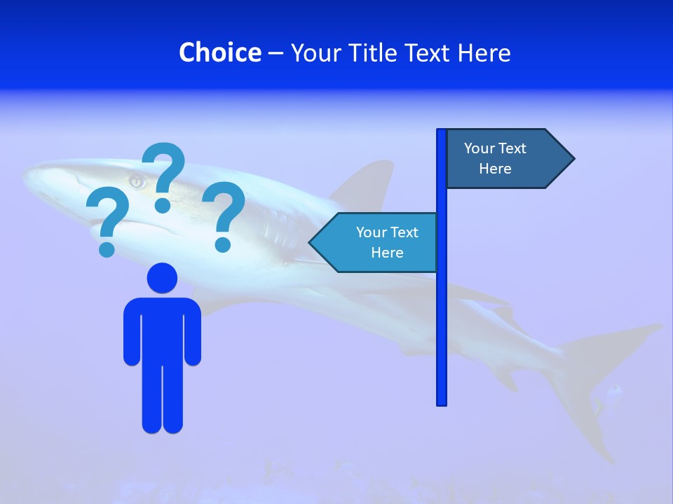 Grey Underwater Gray PowerPoint Template