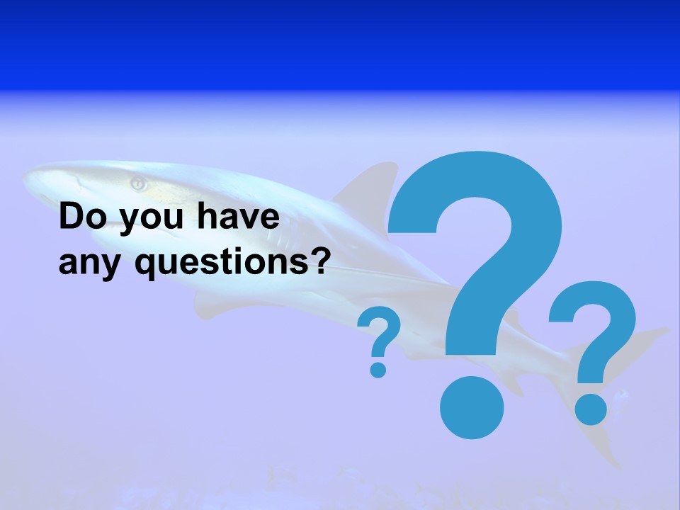 Grey Underwater Gray PowerPoint Template