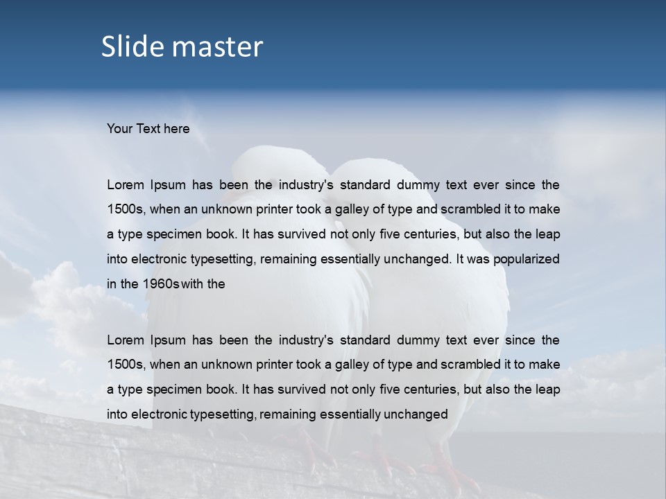 Symbol Feathers Christianity PowerPoint Template