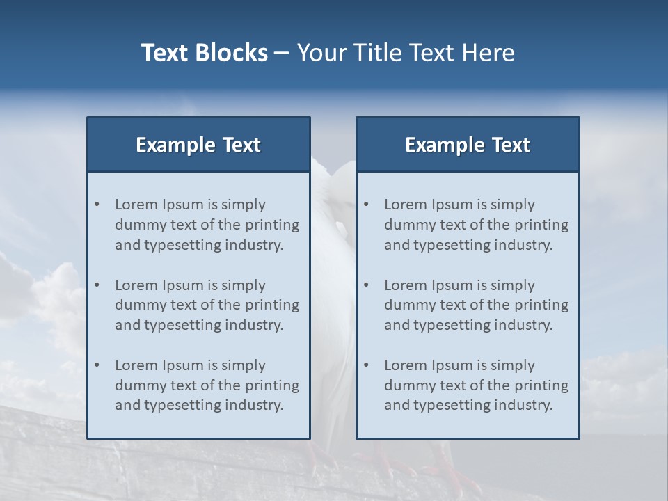 Symbol Feathers Christianity PowerPoint Template
