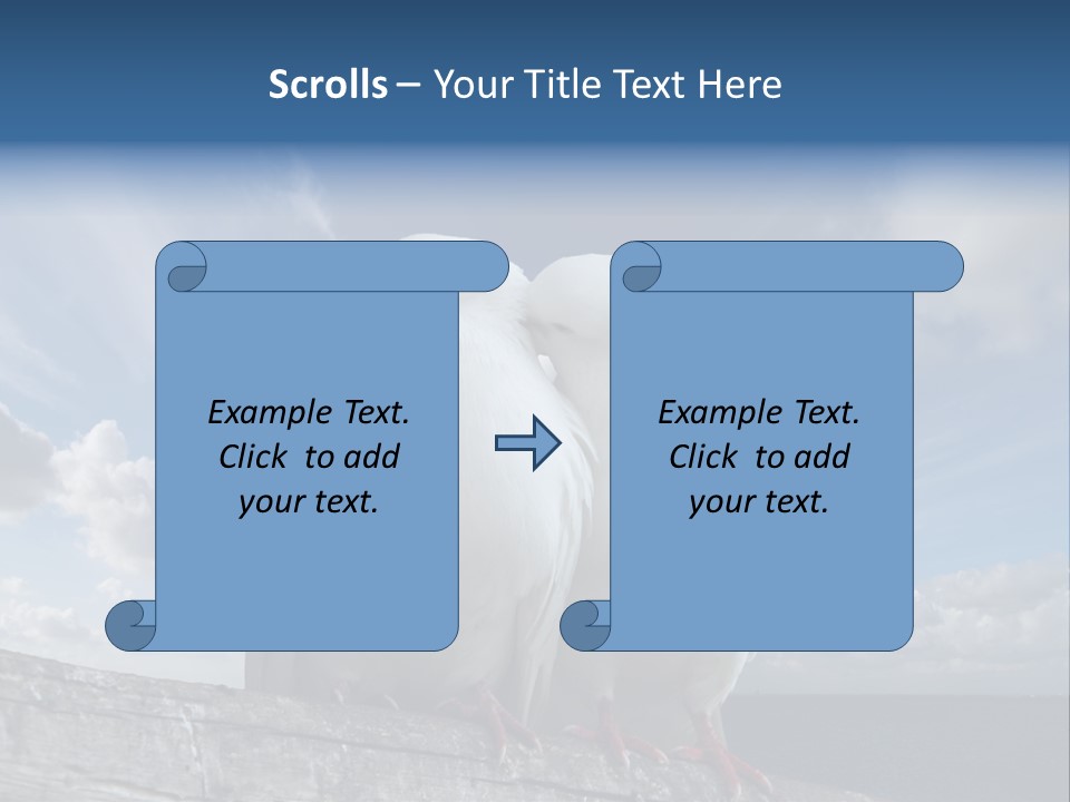 Symbol Feathers Christianity PowerPoint Template