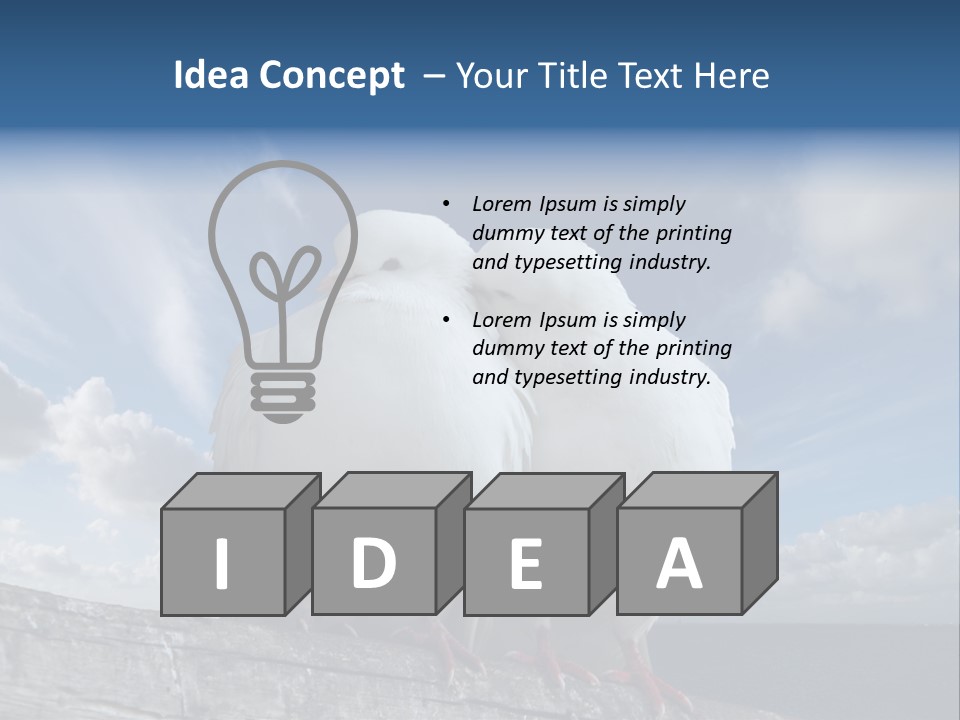 Symbol Feathers Christianity PowerPoint Template