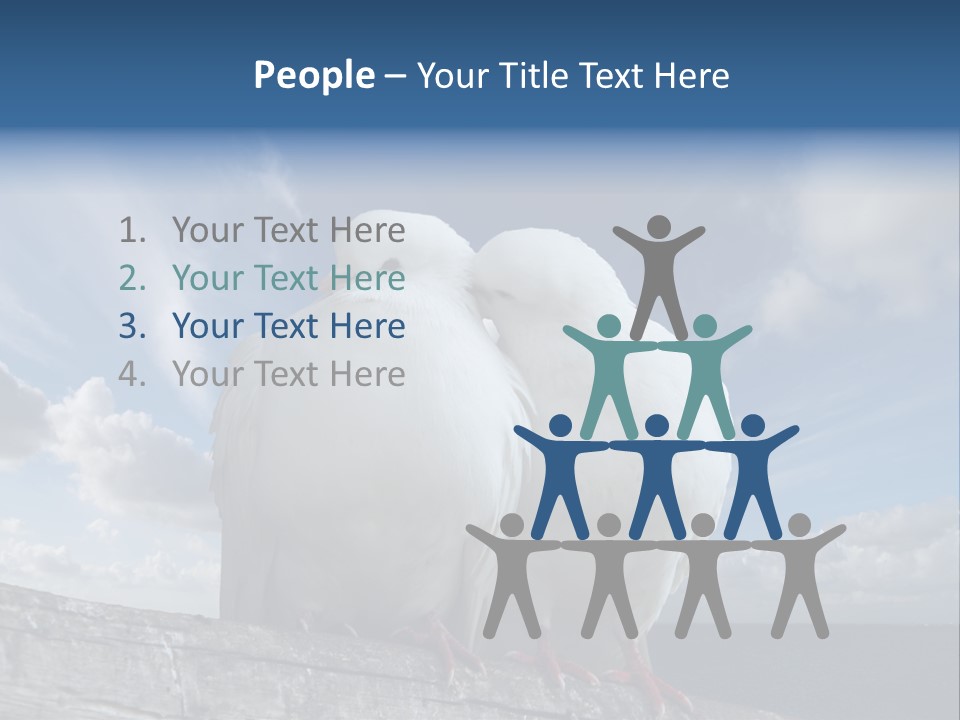 Symbol Feathers Christianity PowerPoint Template