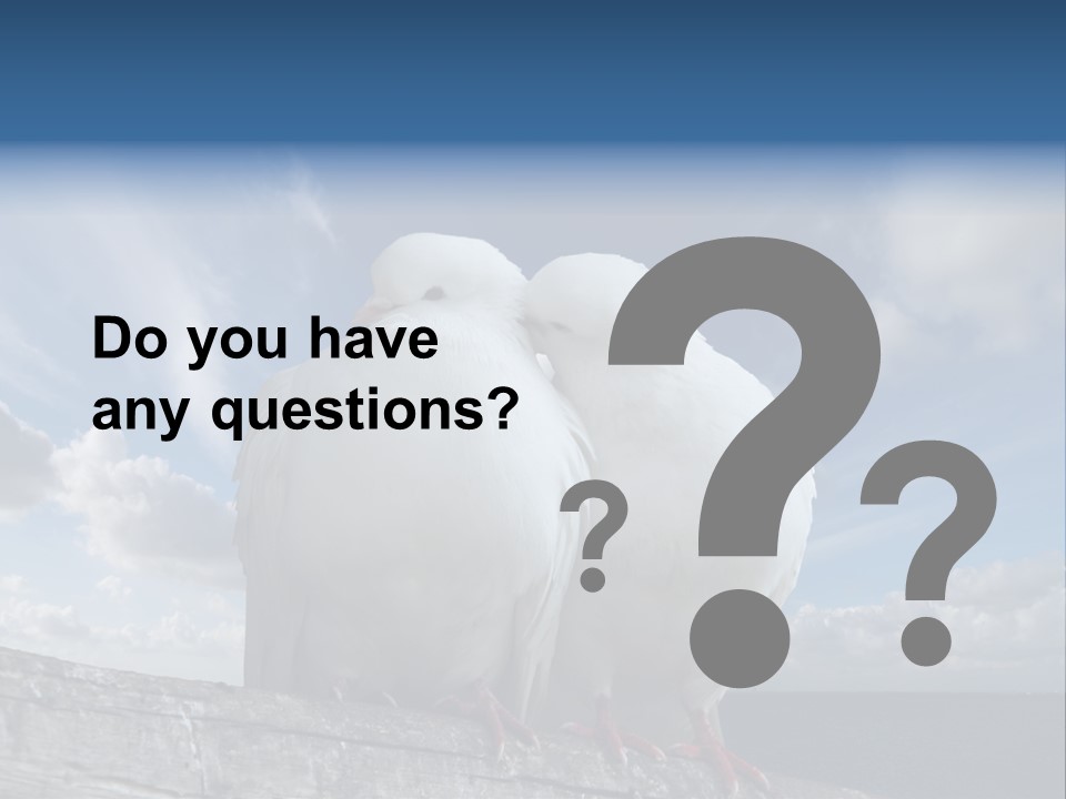 Symbol Feathers Christianity PowerPoint Template