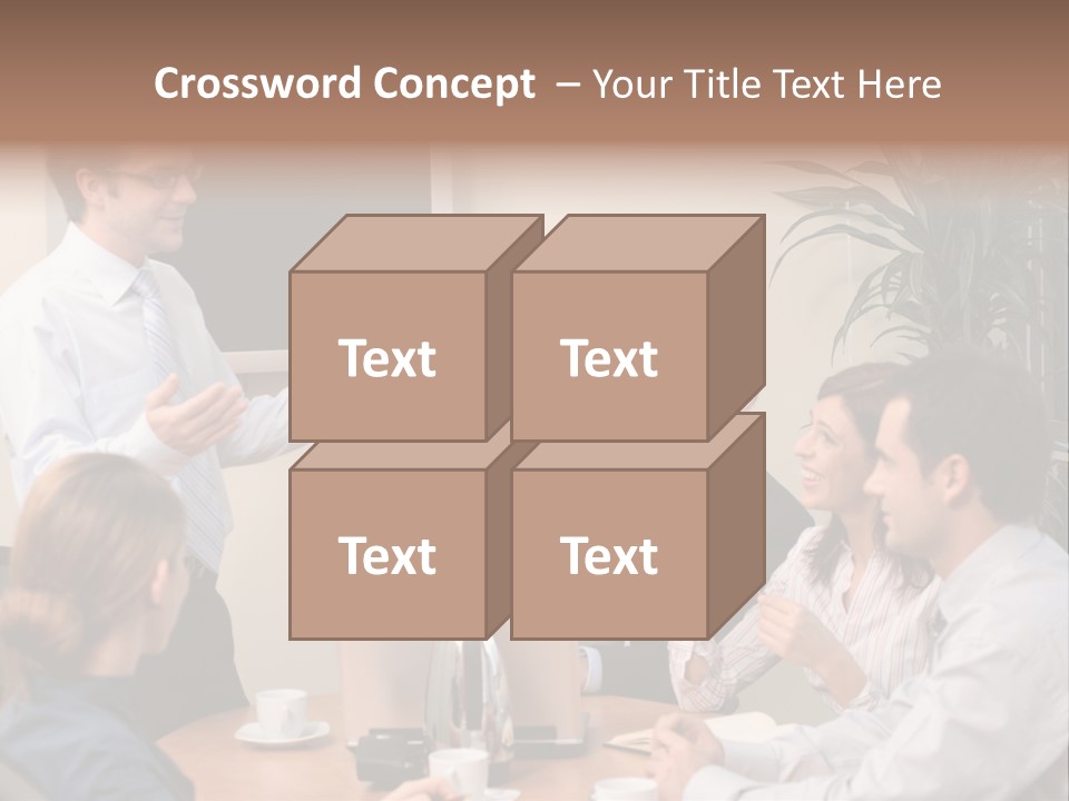 Note Men Screen PowerPoint Template