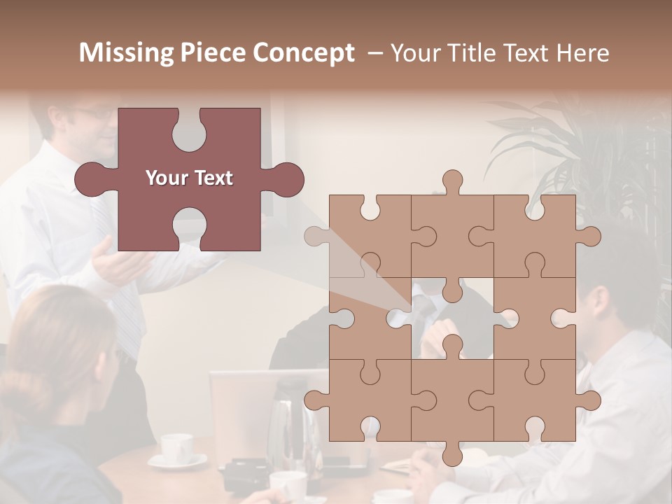 Note Men Screen PowerPoint Template