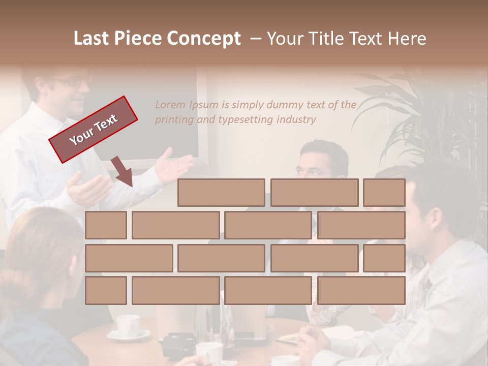 Note Men Screen PowerPoint Template