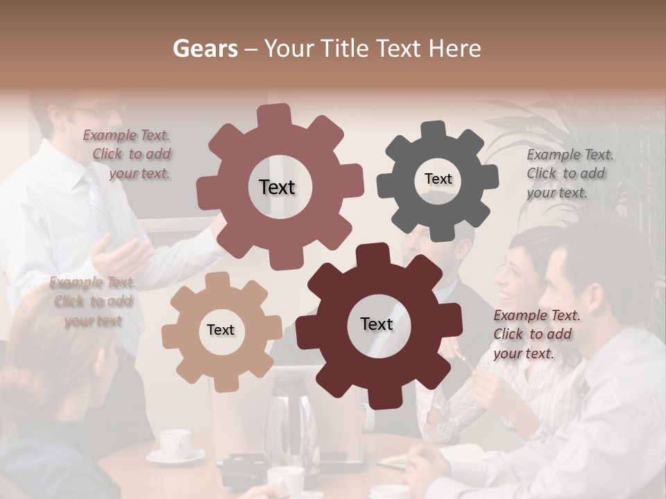 Note Men Screen PowerPoint Template