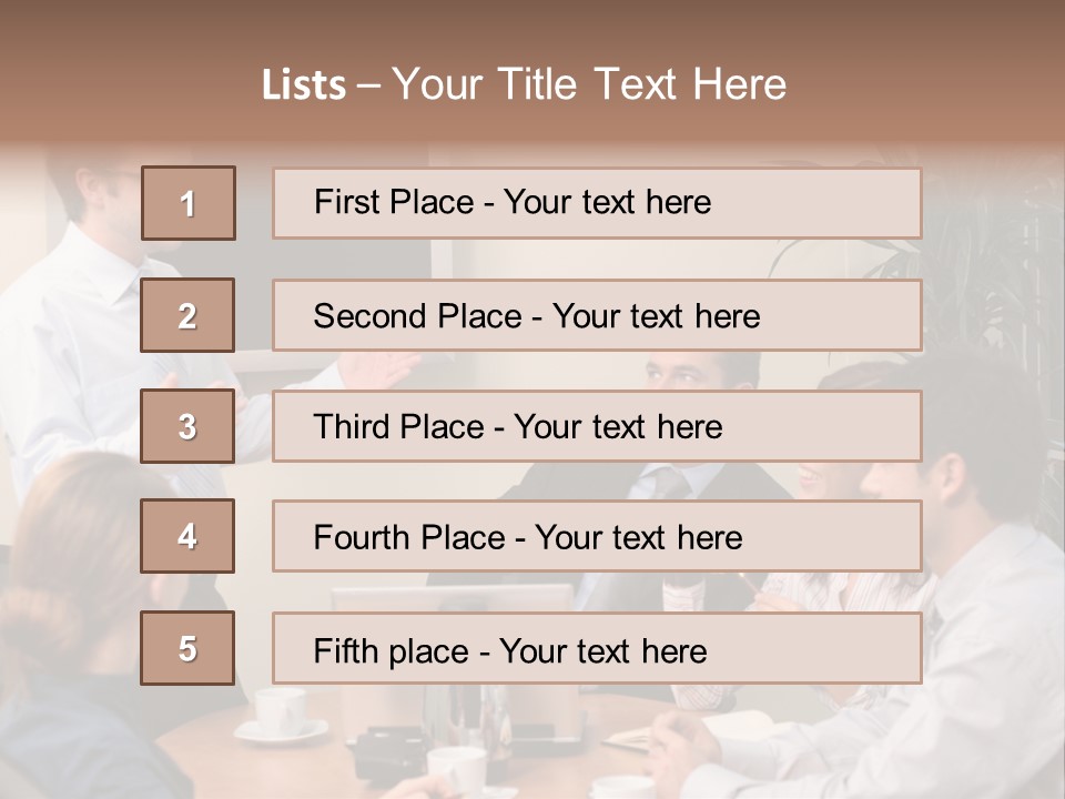 Note Men Screen PowerPoint Template