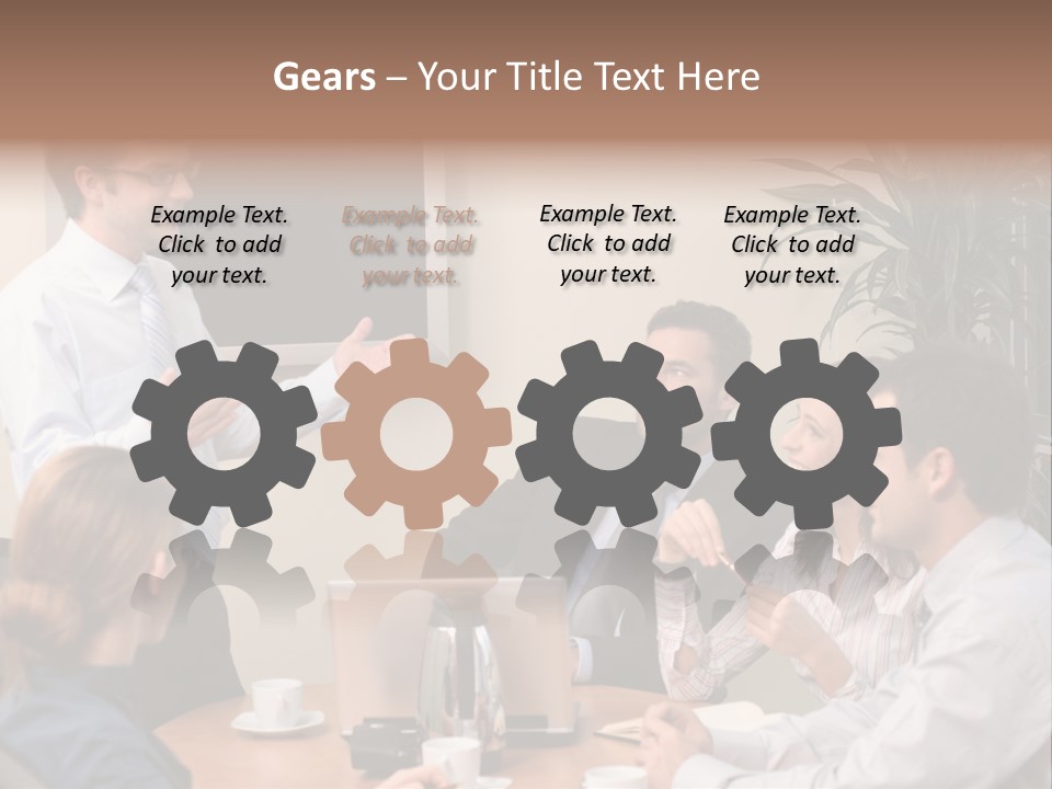 Note Men Screen PowerPoint Template
