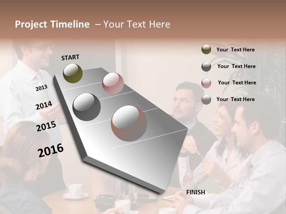 Note Men Screen PowerPoint Template