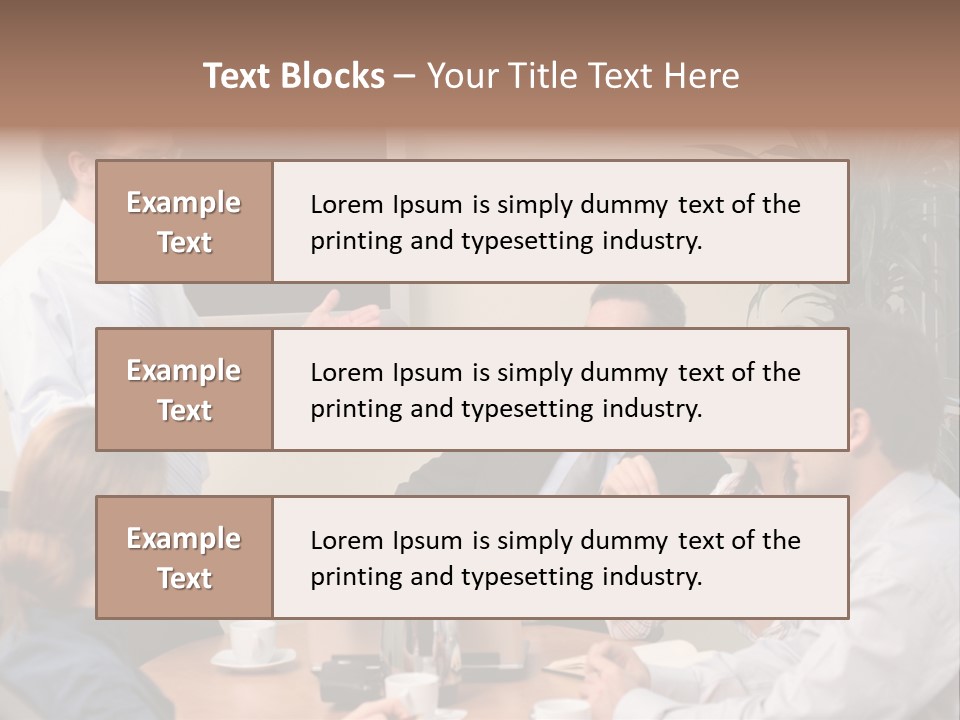 Note Men Screen PowerPoint Template